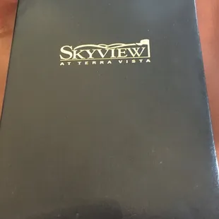 Menu cover