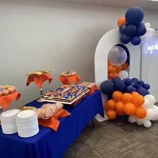 Sweet Table inside the room