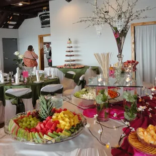 Custom glass display boards designed for each bride!