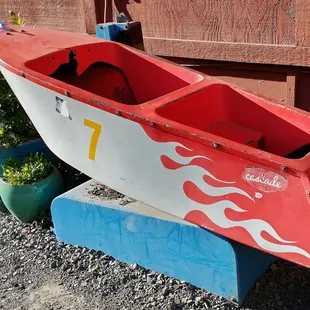 Fun stuff welcoming vistors as they come from the parking lot