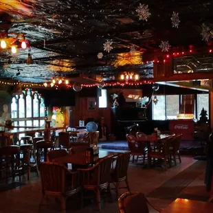 Indoors, a welcoming atmosphere