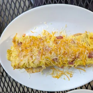 an omelet on a plate