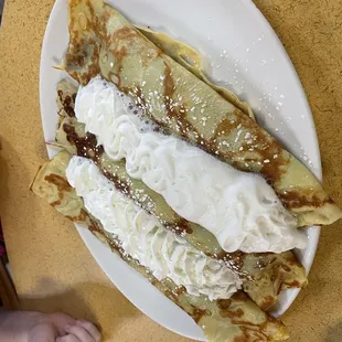 Nutella banana crepes