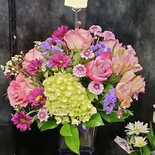 Hydrangea, roses daisies