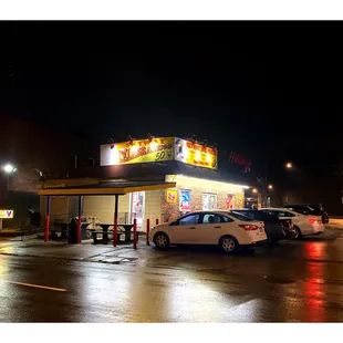 Skyway Dog House by Night .S Ewing Ave/E 95th St Chicago, IL . Drive Thru. HotDogs &amp; Polish Hamburgers Italian Beef Chili Soft Serve . Cool!