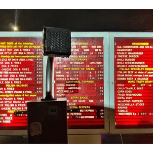 Drive Thru Menu @ Skyway Dog House.S Ewing Ave/E 95th St Chicago, IL .HotDogs &amp; Polish Hamburgers Italian Beef Chili Soft Serve . Cool!