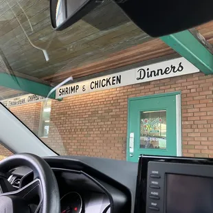 a view from inside a car