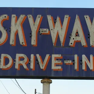 Neon Skyway Sign:  A Beacon of Hope!