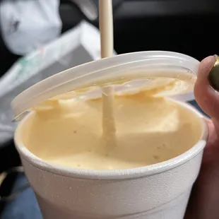 Peanut butter milkshake! Yum!