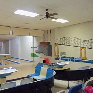 a bowling alley