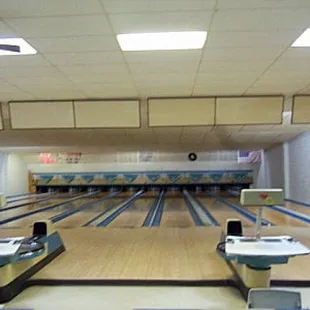 a bowling alley
