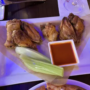 The wings were meaty and excellent.