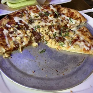 We really enjoyed the barbecued chicken pizza. We should have stopped here, but we didn't know what to order so we ordered everything.