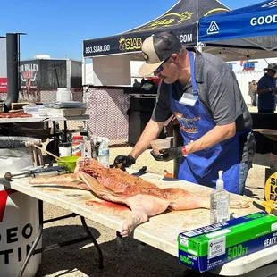 sushi and sashimi, outside