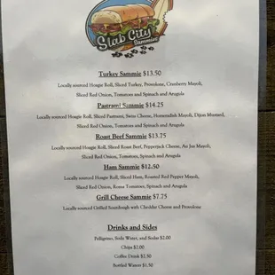 Sammie Menu