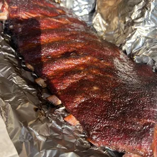 Slab sauced ribs!