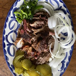 A beautiful set up with a Texas style pulled pork. If you like pulled pork with a little sweet and heat, you will love this.