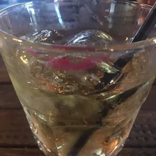 I wasn&apos;t wearing lipstick when the bartender served me this jack and coke.