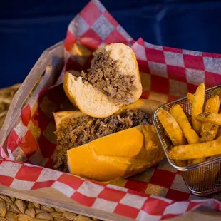 a basket of food