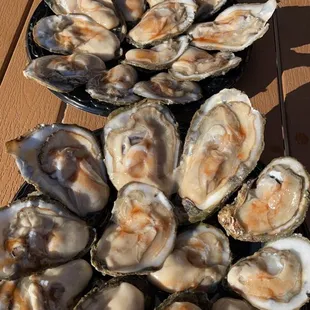 Oysters with hot sauce