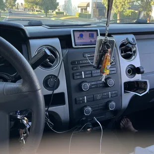Daniel Perez in his truck