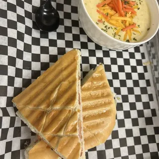 1/2 a Sandwich with Soup & Salad