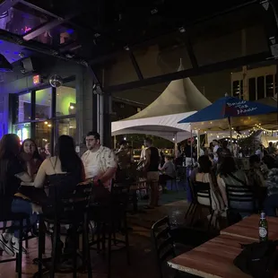 Outdoor area and covered larger area for groups