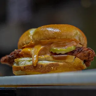 Savory, Saucy Nashville Chicken Sandwich.