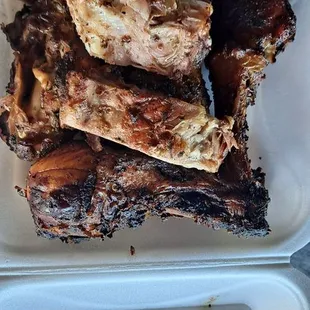 Ribs and jerk chicken