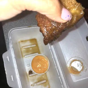 Greasy below average Philly cheesesteak roll