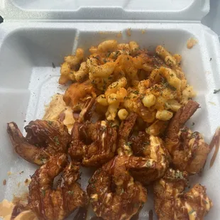 Bang Bang Shrimp + Mac &amp; Cheese