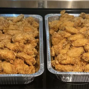 chicken wings and fried chicken