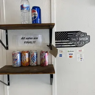 Sodas available