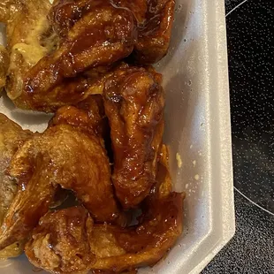 Honey BBQ wings. Yummmy