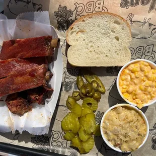 Rib and Three Ribs &amp; Burnt Ends