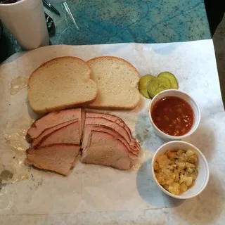 One Meat Plate (Not Pork/Chk)