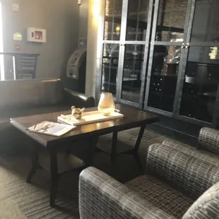 Waiting area at the Slate