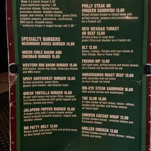 Burger menu