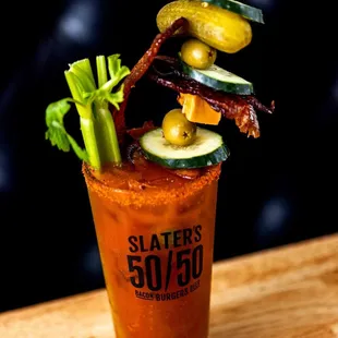 BOTTOMS UP! We&apos;re here to help you get your weekend started with the ultimate Bacon Bloody Mary.