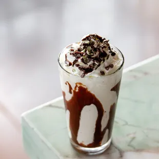 Adult Mint Chocolate Guinness Shake