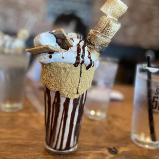 The S'mores Shake--definitely rich &amp; indulgent