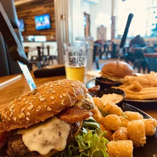 1/3 Bison &amp; Bacon Burger