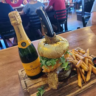 Whale Burger... Look for the NFC codes hidden in the restaurant for more info! A+