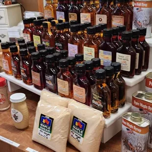 Many maple syrup flavors