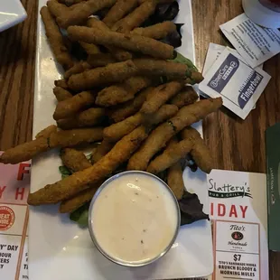 Fried Green Beans ( my favorite thing)