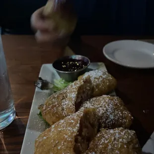 Monte Cristo egg rolls