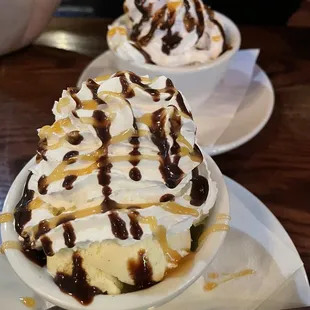 Vanilla Ice Cream - with a little above and beyond from our kind server upon request