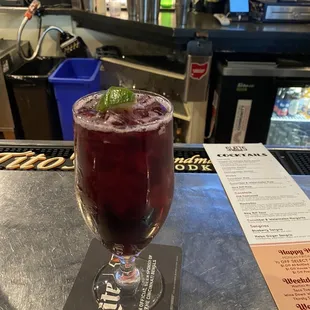 Blueberry sangria