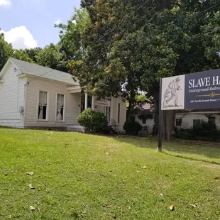 Front view of Slave Haven.