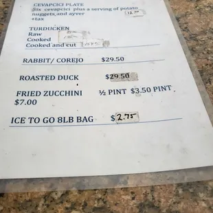 New menu includes Croatian items